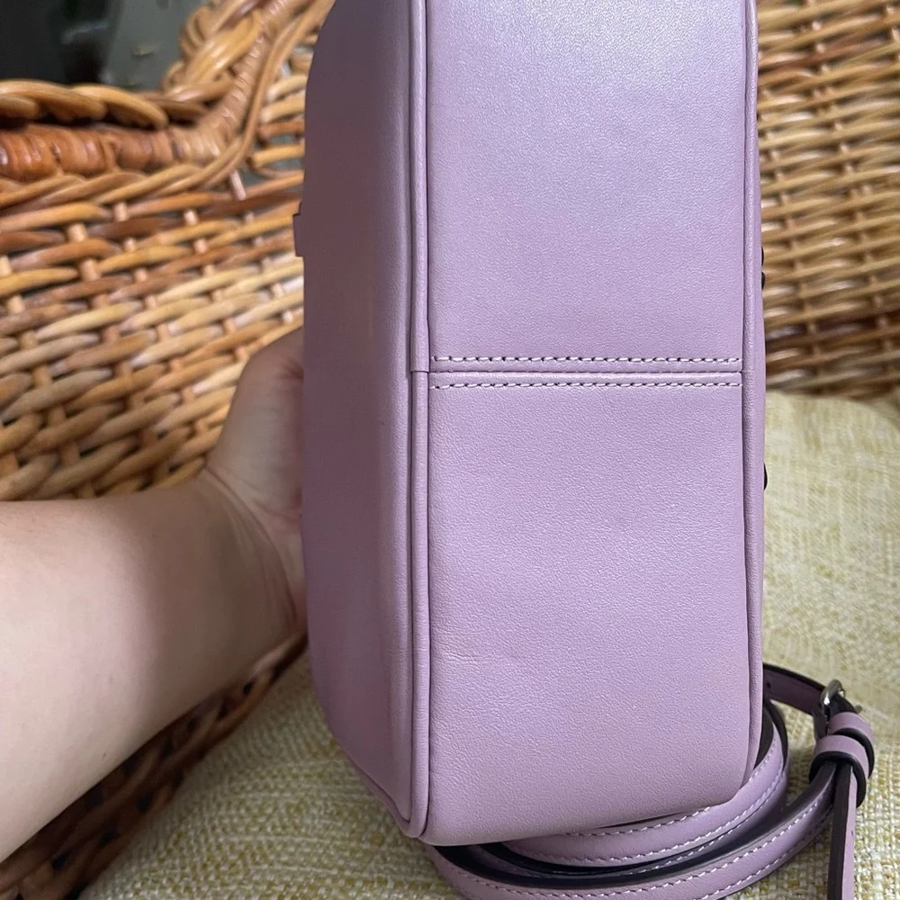 EUC Coach Lilac Tea Rose Satchel - Picture 5 of 6